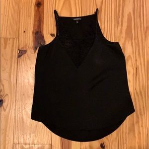 Sexy Black V neck Tank